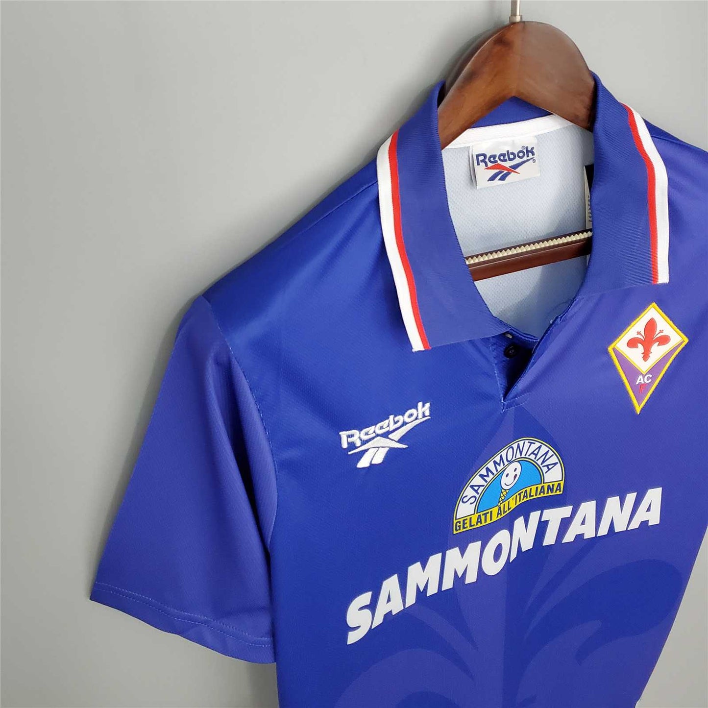 Fiorentina. Camiseta local 1995-1996