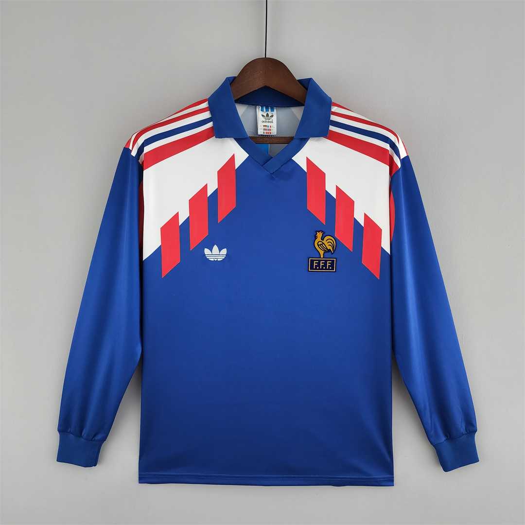 Selección de Francia. Camiseta local 1988-1990