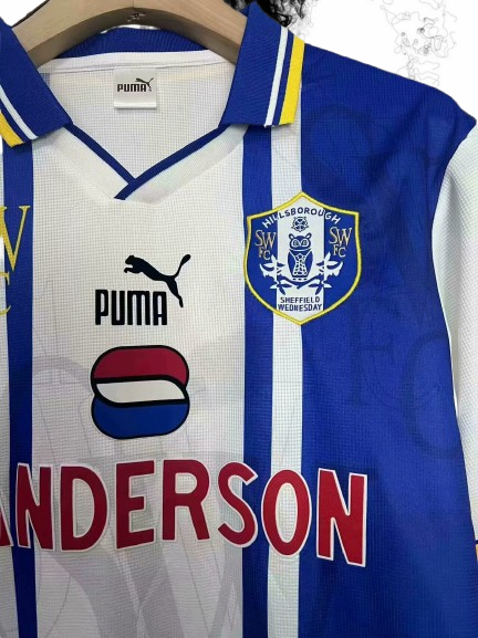 Sheffield Wednesday. Camiseta local 1996-1997