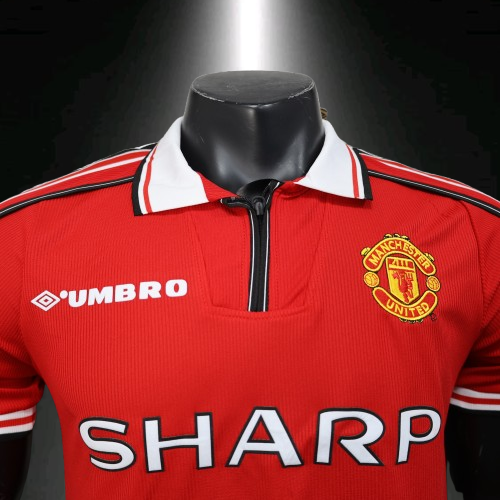 Manchester United. Camiseta local Versión Jugador 1998-1999