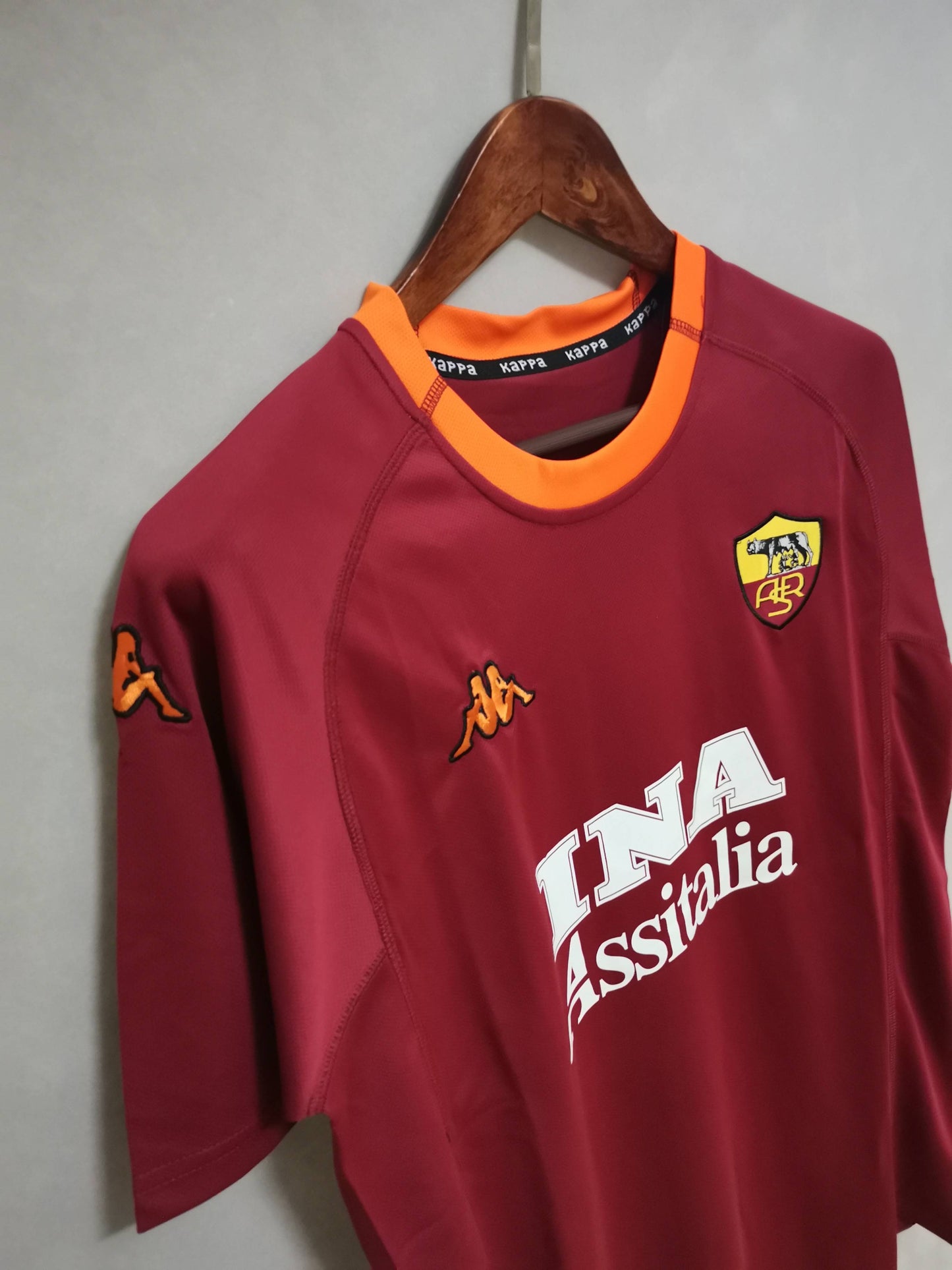 AS Roma. Camiseta local 2000-2001