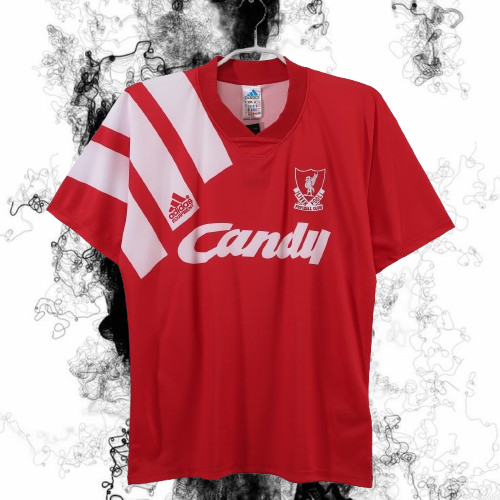 Liverpool. Camiseta local 1991-1992