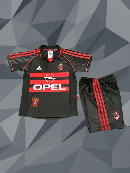 AC Milán. Kit Niño visitante 1998-1999