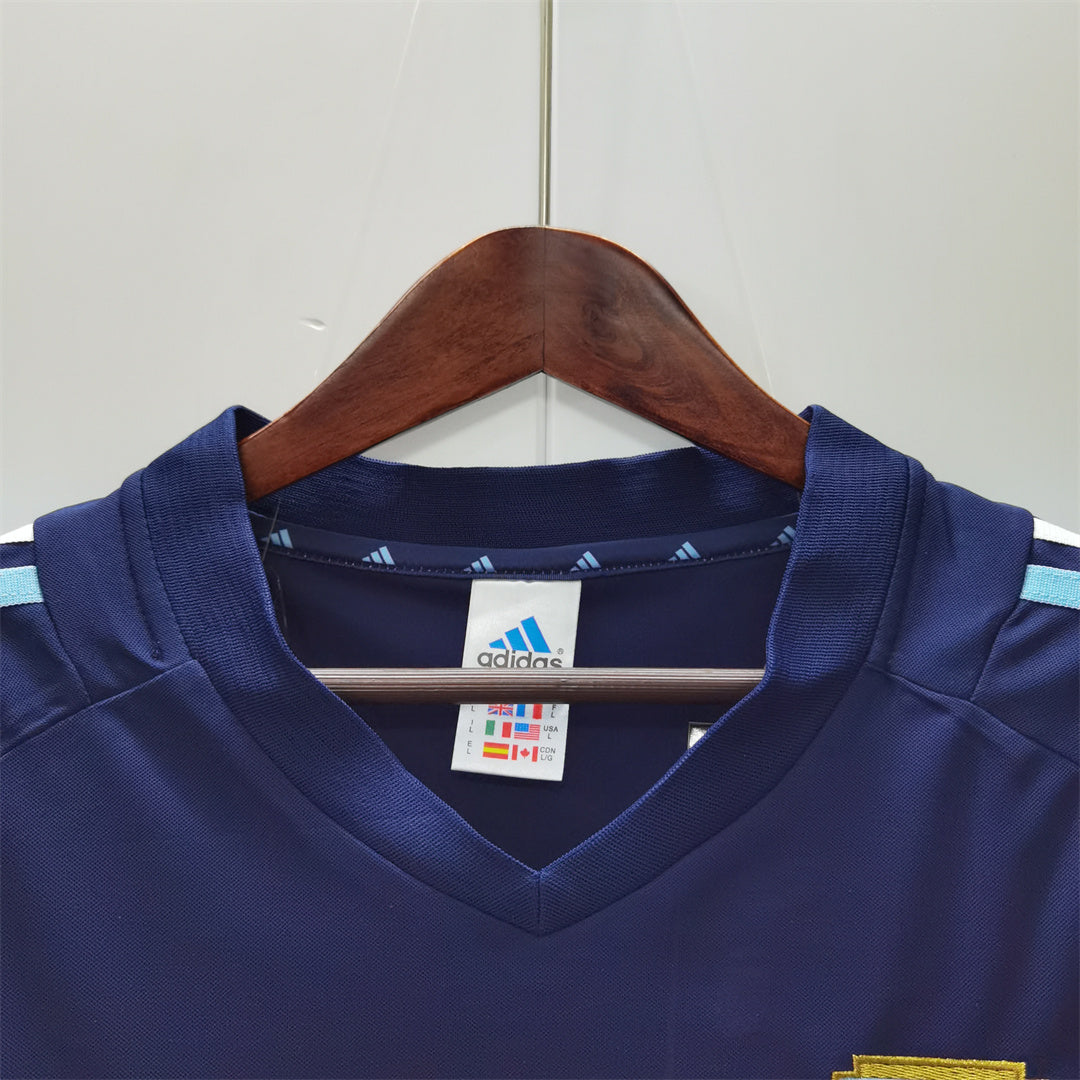 Selección de Argentina. Camiseta visitante 2002