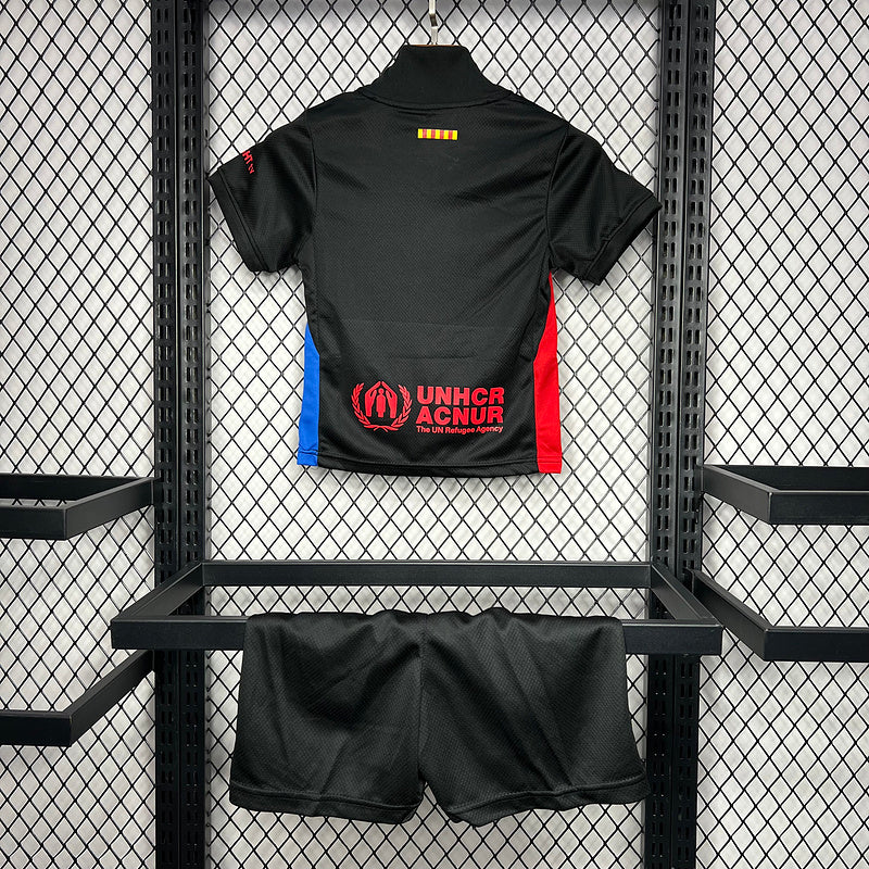 FC Barcelona. Kit Niño visitante 2024-2025