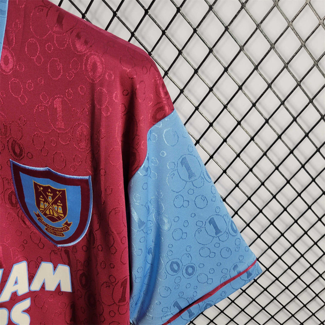 West Ham United. Camiseta local 1995-1997