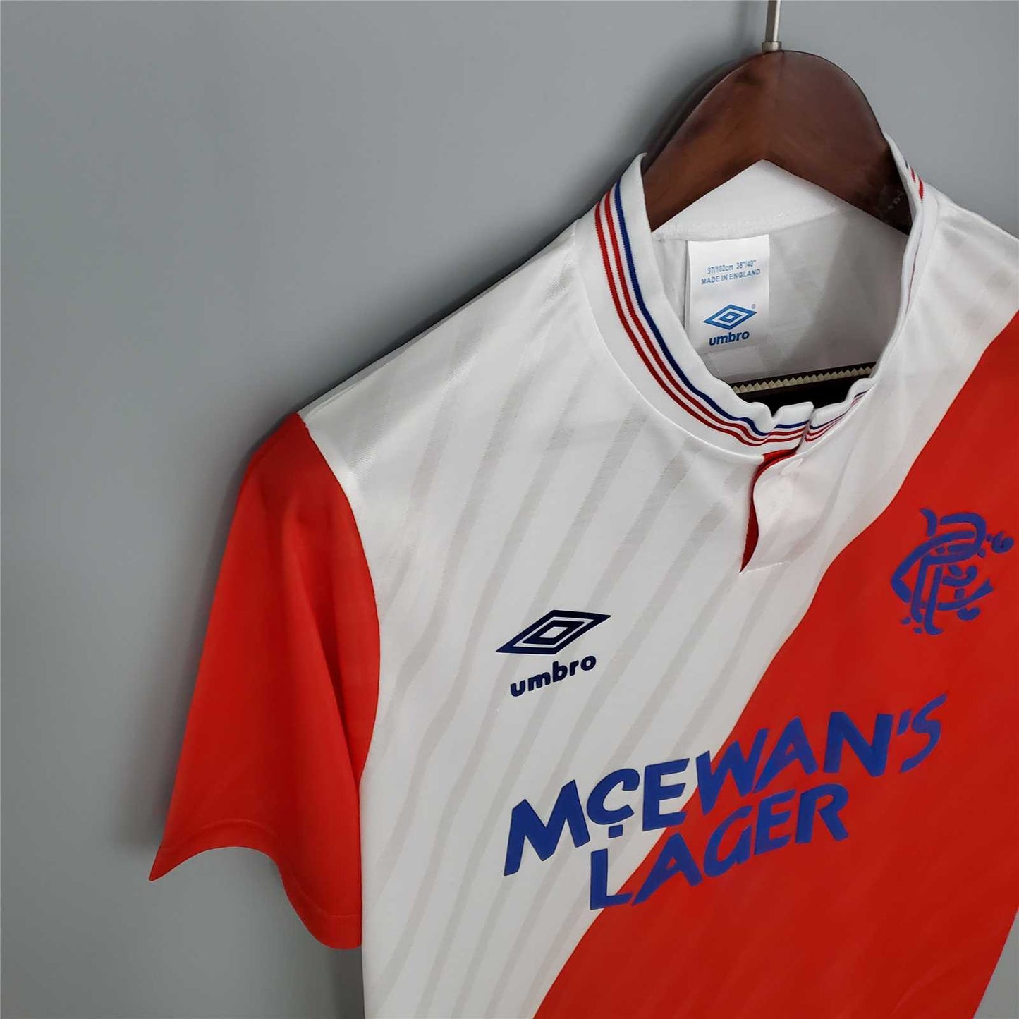 Rangers. Camiseta visitante 1987-1988