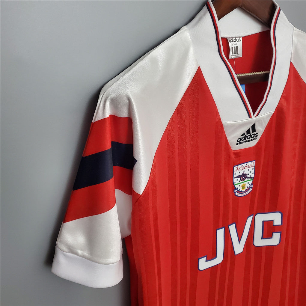 Arsenal. Camiseta local 1992-1993