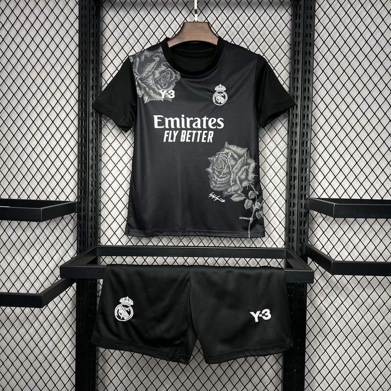 Real Madrid. Kit Niño Y3 Rose Special Edition black 2024-2025