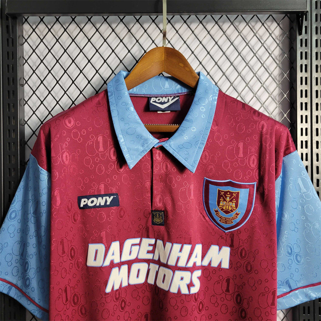 West Ham United. Camiseta local 1995-1997