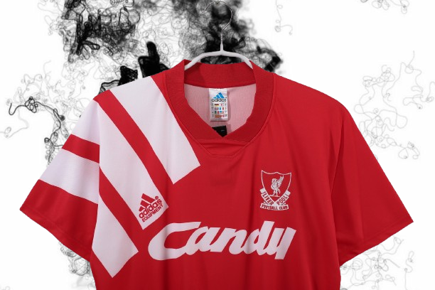 Liverpool. Camiseta local 1991-1992