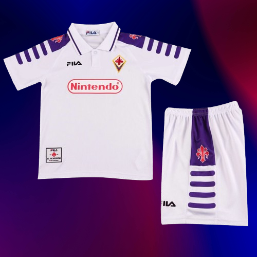 Fiorentina. Kit Niño visitante 1998-1999