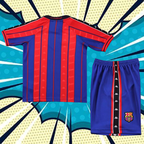 FC Barcelona. Kit Niño visitante 1997-1998