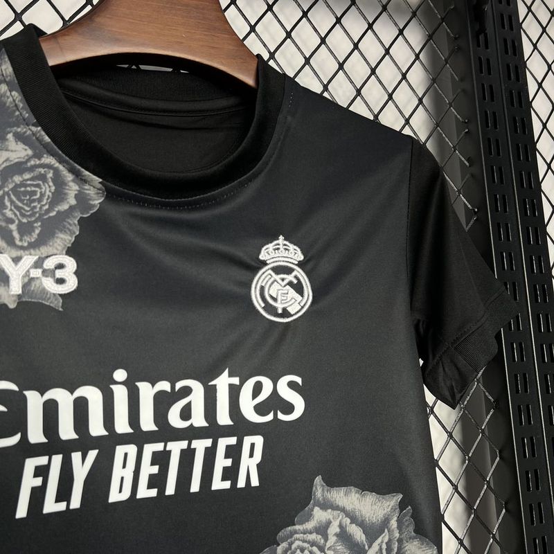 Real Madrid. Kit Niño Y3 Rose Special Edition black 2024-2025