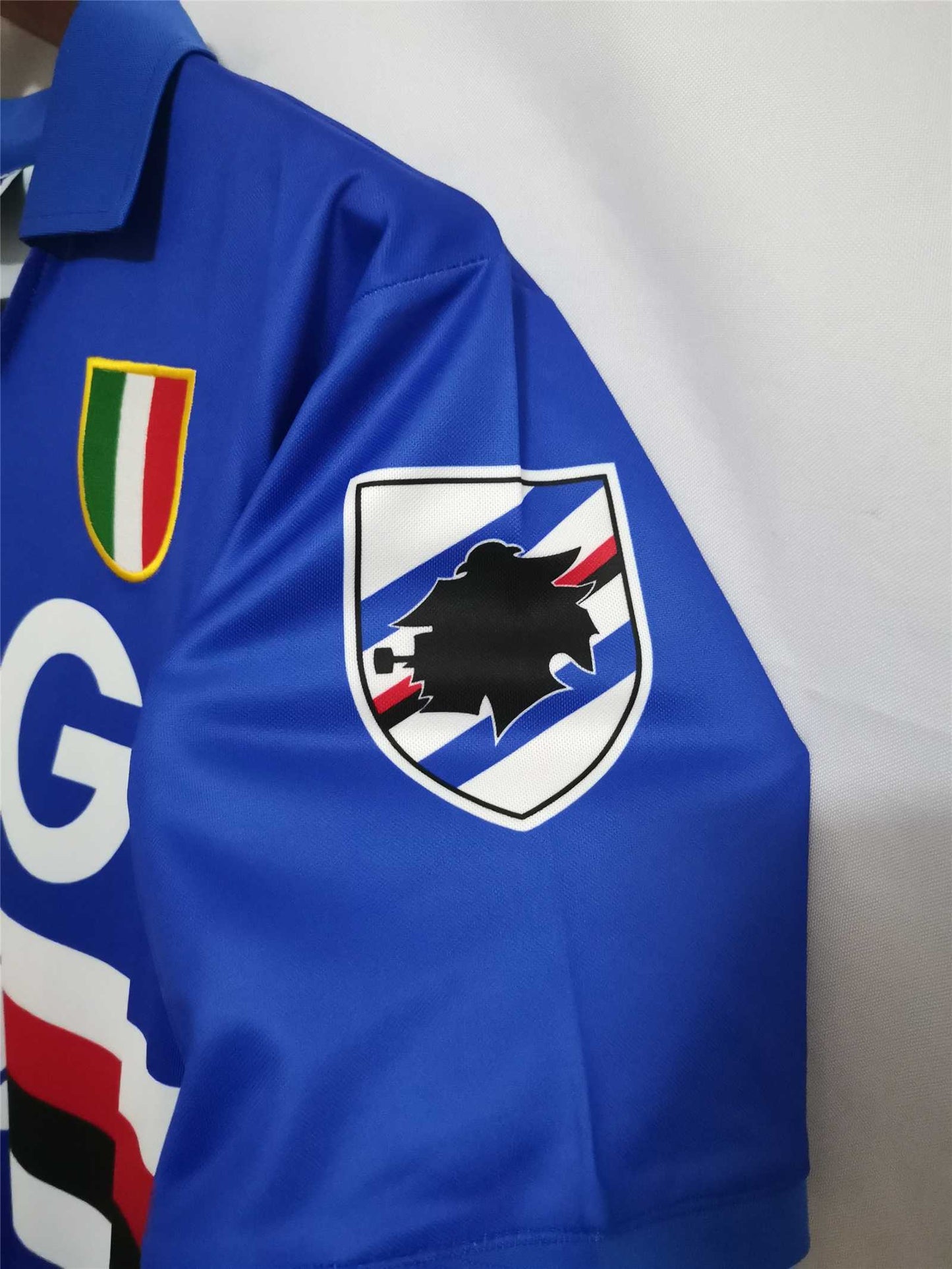 Sampdoria. Camiseta local 1991-1992