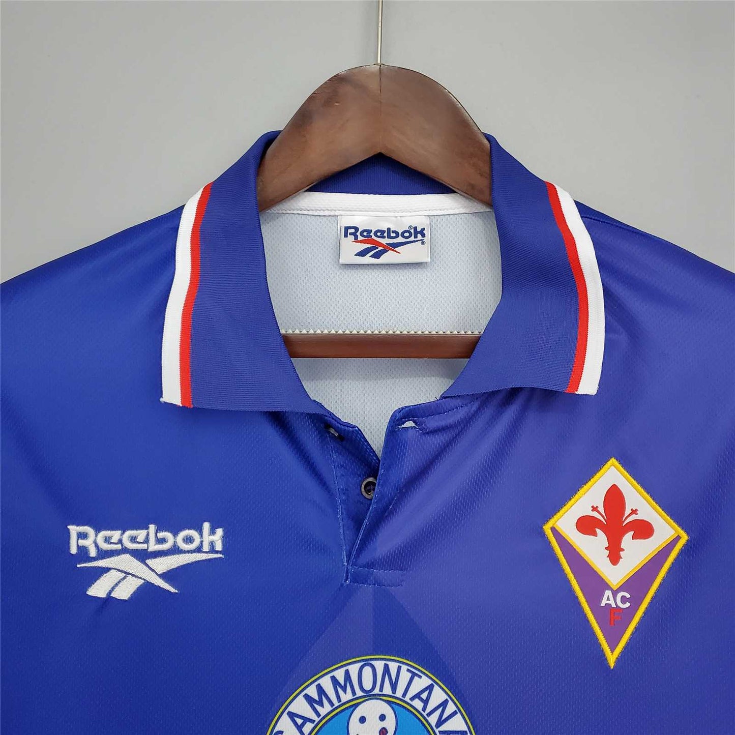 Fiorentina. Camiseta local 1995-1996