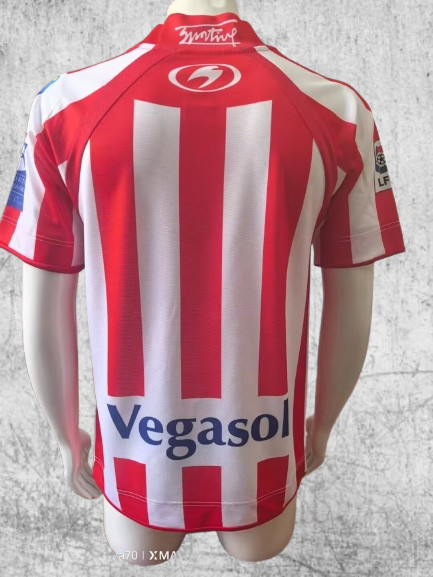Sporting de Gijon. Camiseta local 2008-2009