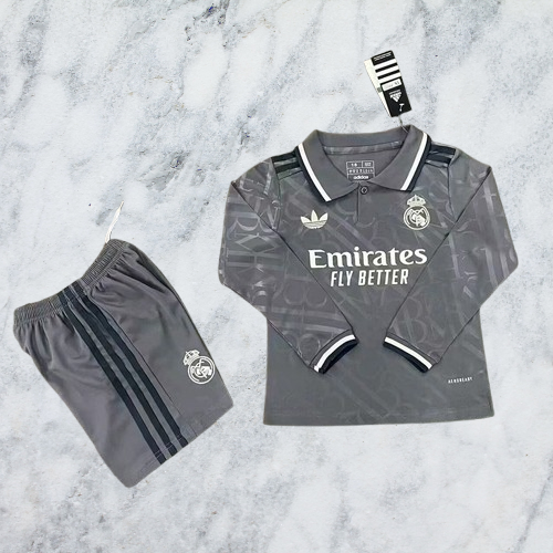 Real Madrid. Kit Niño tercero 2024-2025 (Manga Larga)