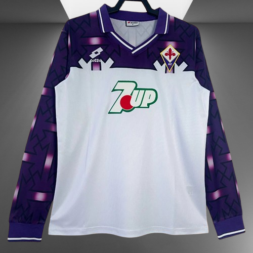 Fiorentina. Camiseta visitante 1992-1993