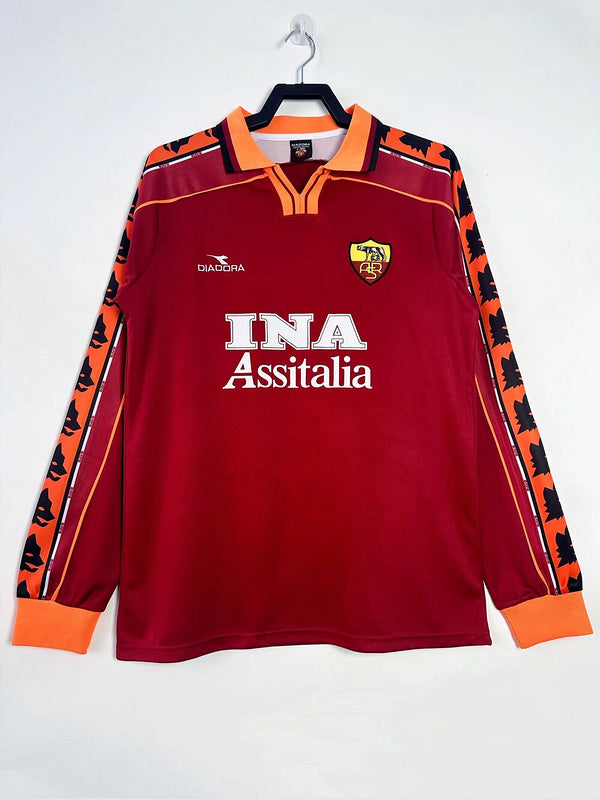 AS Roma. Camiseta local 1998-1999