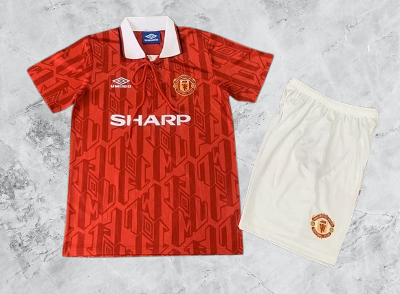 Manchester United. Kit Niño local 1992-1994