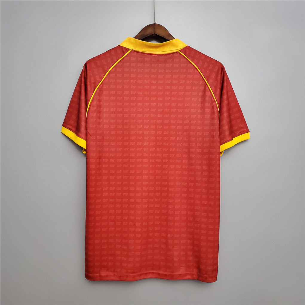 AS Roma. Camiseta local 1990-1991