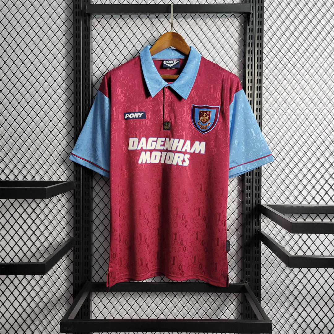 West Ham United. Camiseta local 1995-1997