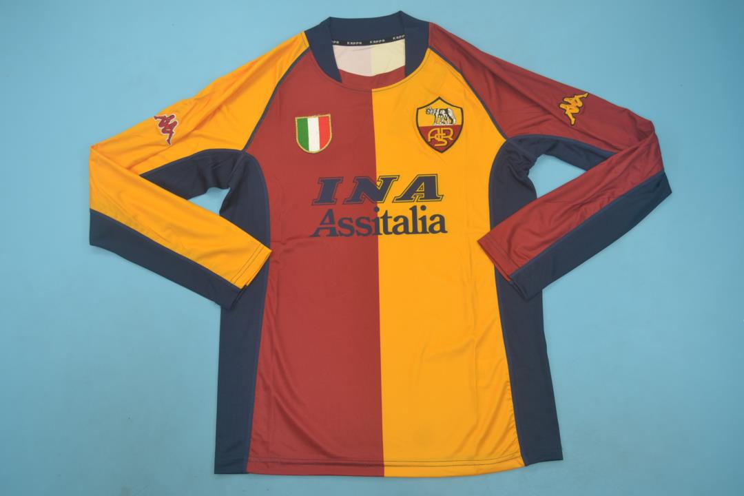 AS Roma. Camiseta local 2001-2002