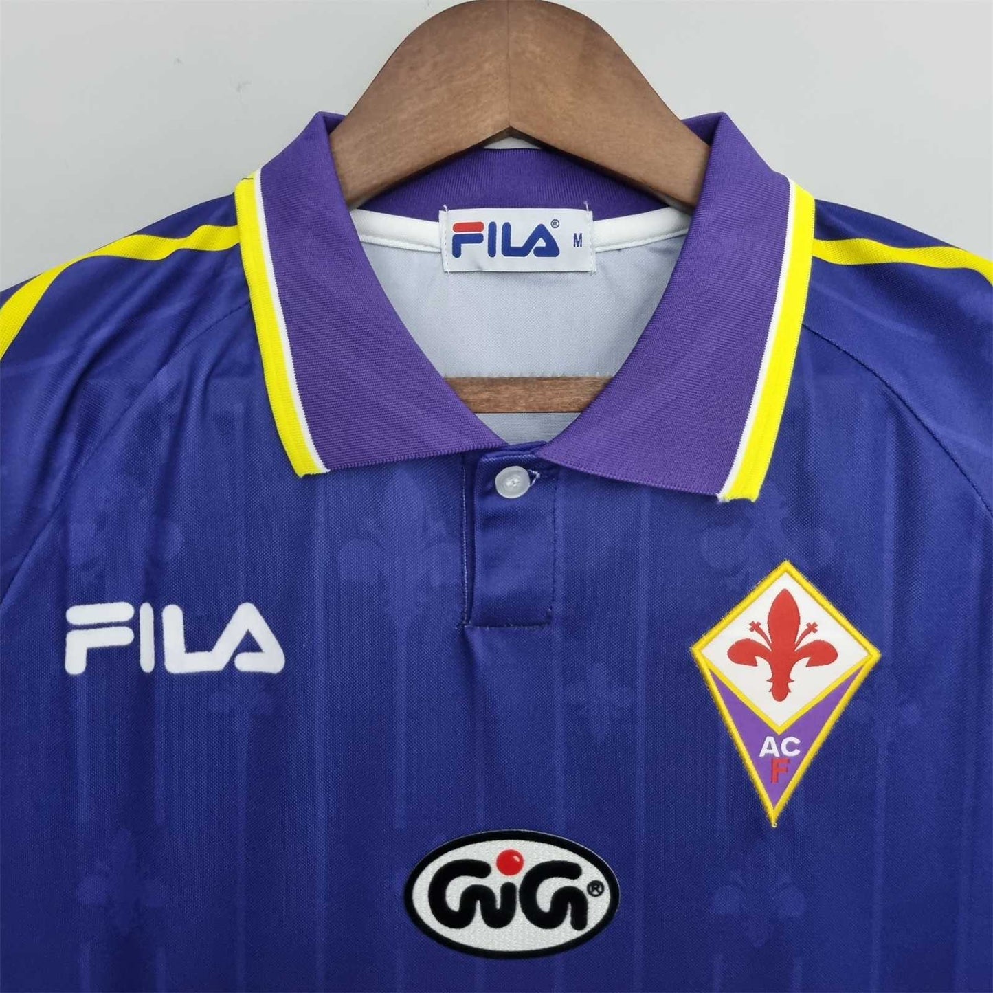 Fiorentina. Camiseta local 1997-1998