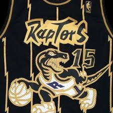 Toronto Raptors. Vince Carter Black&Gold 1998-1999