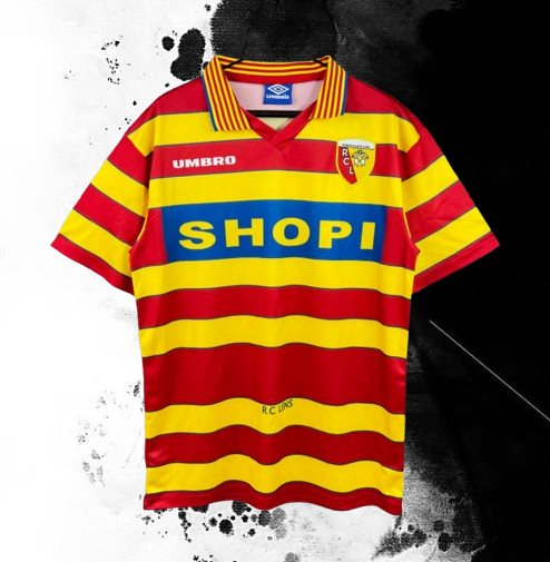 Lens. Camiseta local 1996-1997