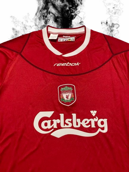 Liverpool. Camiseta local 2002-2004