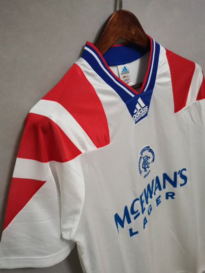 Rangers. Camiseta visitante 1992-1994