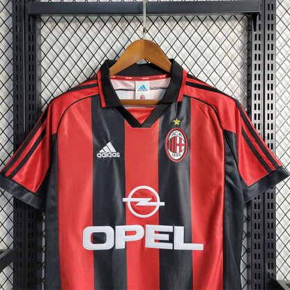 AC Milán. Camiseta local 1998-2000