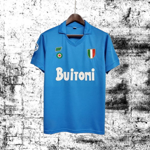 Napoli. Camiseta local 1987-1988