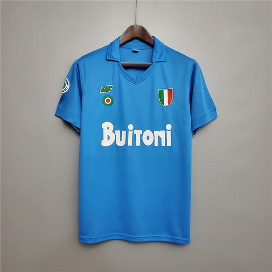 Napoli. Camiseta local 1987-1988