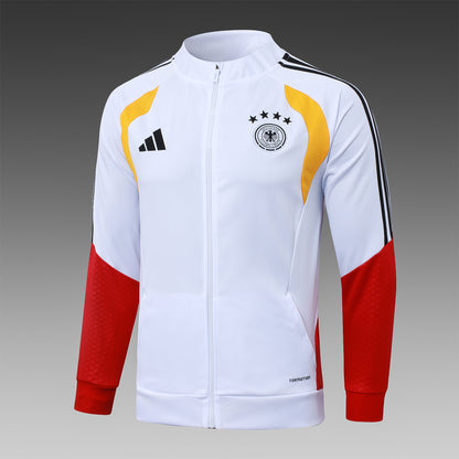 Alemania. Buzo 2026 Blanco (Cierre Completo)