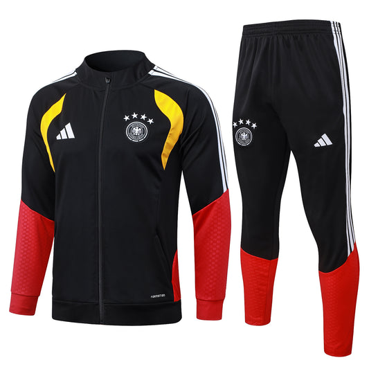 Alemania. Buzo 2026 Negro (Cierre Completo)