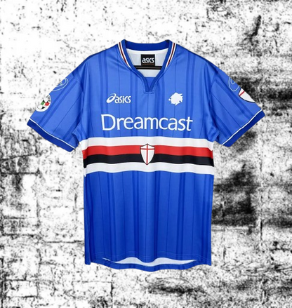 Sampdoria. Camiseta local 2000-2001
