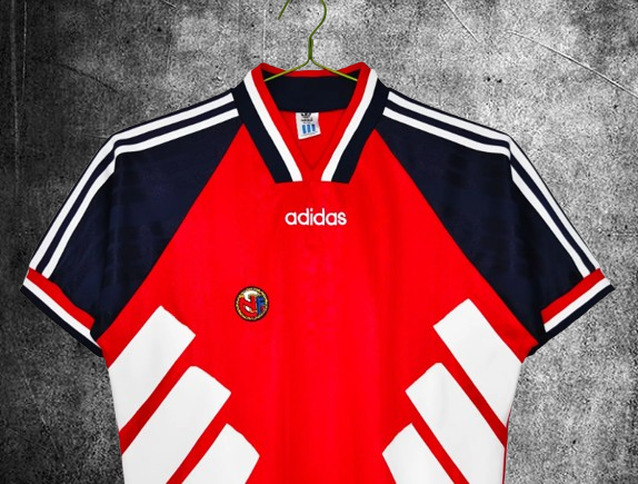 Selección de Noruega. Camiseta Local 1994-1995