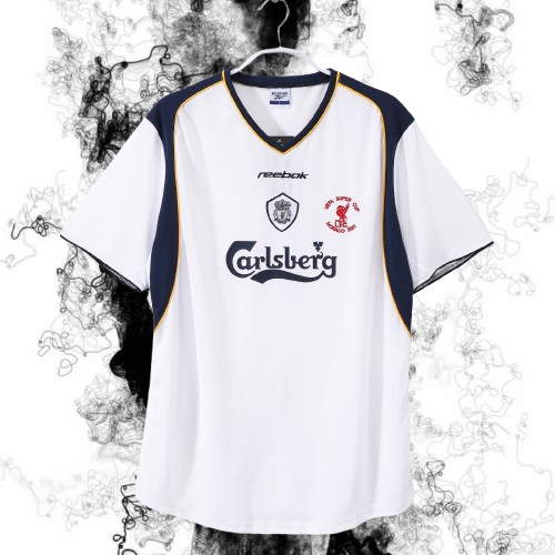 Liverpool. Camiseta Final Supercopa 2001-2002