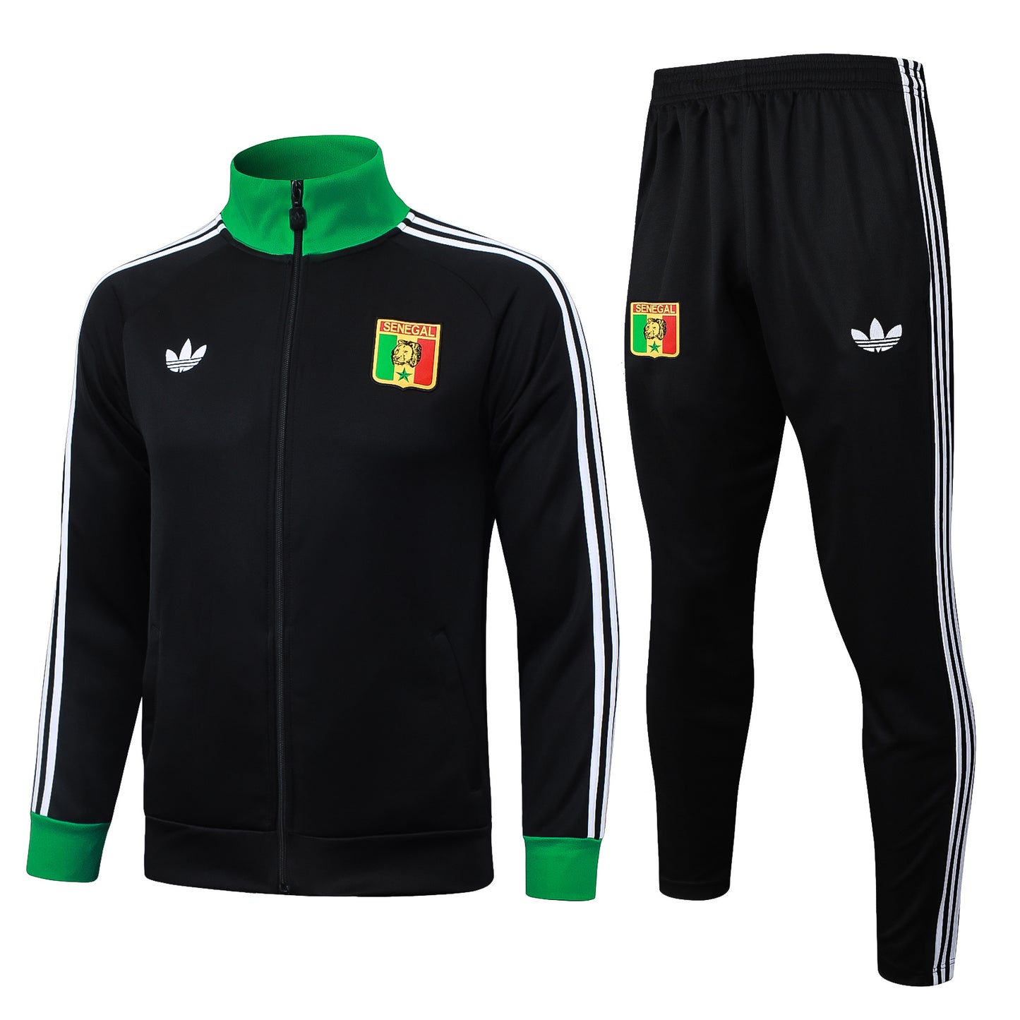 Senegal. Buzo 2026 Negro (Cierre Completo)