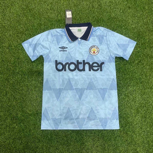 Manchester City. Camiseta local 1988-1990