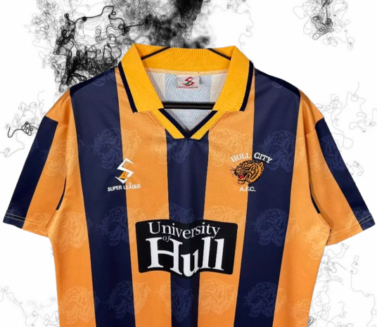 Hull City. Camiseta local 1997-1998