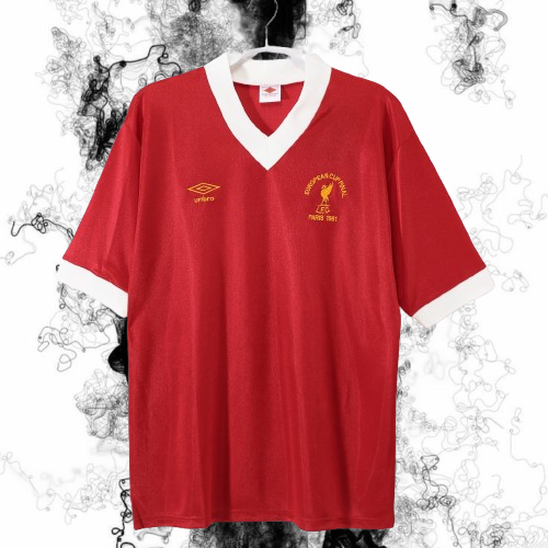 Liverpool. Camiseta Final Eurocopa 1981