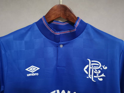 Rangers. Camiseta local 1987-1990