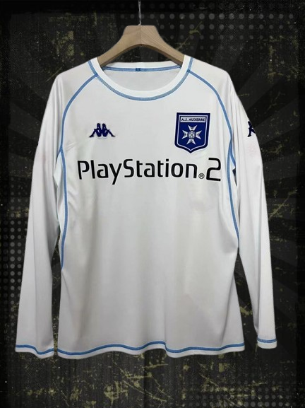 Auxerre. Camiseta local manga larga 2003-2004
