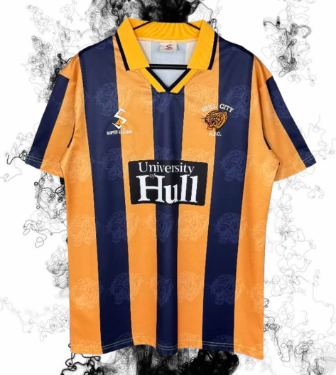 Hull City. Camiseta local 1997-1998