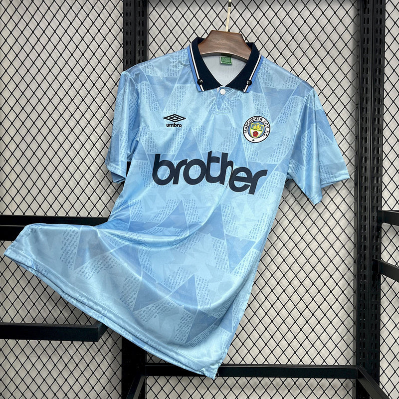 Manchester City. Camiseta local 1989-1991