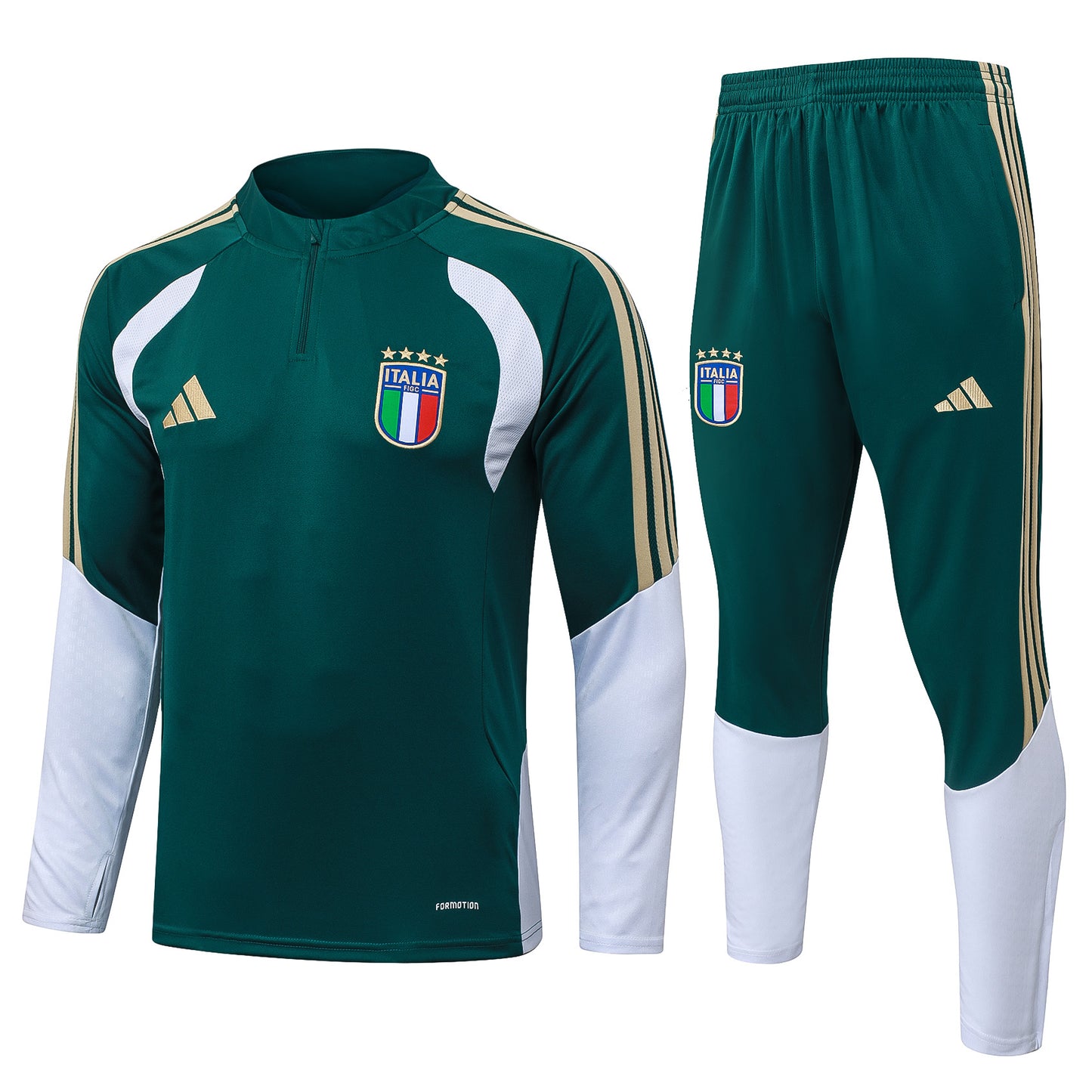 Italia. Buzo 2026 Verde (Cierre Medio)
